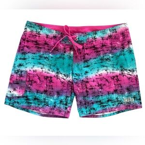 Billabong women’s board shorts swim boardshorts surf size 7 turquoise pink